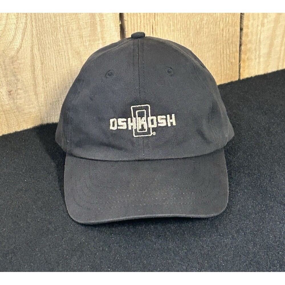 Vintage Oshkosh Hat/Cap Black  Adjustable Snap Back K-Products